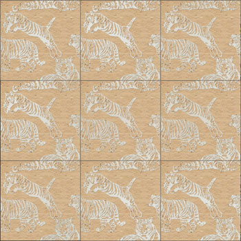 Mosaic House Moroccan tile CHR_TigerMulti 1 White  chiseled field 